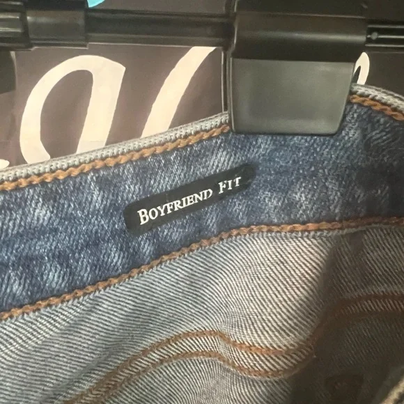 Judy Blue Distressed Light Blue Boyfriend Jeans - Picture 3 of 4